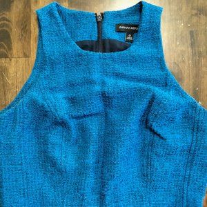 Banana Republic Italian tweed blue dress